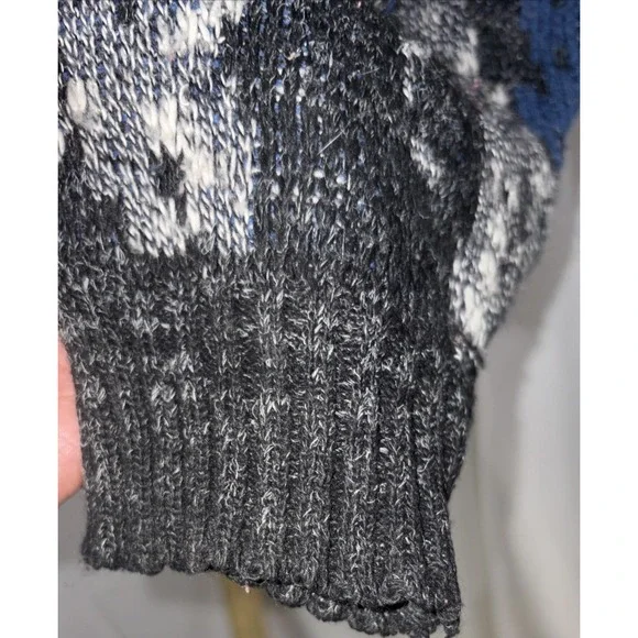 VTG Scandia‎ Cardigan Sweater Mens L Abstract Eclectic Grandpa Kurt Cobain USA - Picture 6 of 10